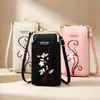 Bolso de hombro nuevo y elegante con monedero con cremallera, bolso retro bordado para teléfono, bolso cruzado para mujer, venta al por mayor del fabricante