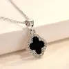 Pulsera Joyería Accesorios para Collar de Cristal Natural Trébol de Cuatro Hojas Doble Plano Piedra Cruda Semi-Terminada Procesamiento y Personalización de Trébol
