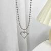 Collar Doudou de Amor Hueco para Mujer Verano Ins Moda Sencillo Estilo Frío Accesorios Personalizado Cadena Clavícula Versátil