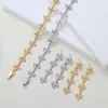 Pendientes de Aro con Cruz Cromada de Nuevo Estilo Más Vendidos Transfronterizos, Personalidad de Moda Europea y Americana, Conjunto Versátil de Joyería para Pulsera y Pendientes para Hombres y Mujeres