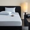 Conjunto de Lençol de Cama Matelassado Xadrez e Lyocell Respirável de Três Peças com Capa Protetora Simmons Aumentada Cor Pura Simples 1.5/1.8m