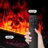 Chimenea Atomizada 3D con Luz Ambiental de Llama Simulada, Núcleo de Chimenea con Decoración Humidificante, Chimenea Electrónica Empotrada Ultra Delgada de Moda