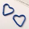 Hebilla de resorte con forma de corazón de melocotón y aleación de color, venta al por mayor de fábrica, llavero DIY, joyería, accesorios decorativos con hebilla