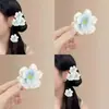 Corea del Sur Pinza de Flor de Gasa de Alta Calidad para el Pelo de Mujer Pinza de Tiburón para la Parte Posterior de la Cabeza Elegante Elegante Adorno para el Cabello Pinza Pequeña