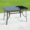 Mesa dobrável moderna minimalista, popular entre influenciadores, adequada para varandas externas, conjuntos de jantar para uso externo e mesas de vidro para exibição externa em lojas de bubble tea