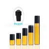 Frasco roll-on/frasco de óleo/frasco de esfera rolante de 1.2.3.5.10ml de vidro para subembalagem, frasco pequeno para amostras