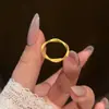 Anillo Elegante y de Moda para Mujer, Pulsera Anillo de Dedo Satinada de Lujo Ligero, Venta al por Mayor de una Pieza, Estilo de Nicho de Gama Alta