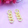 Nuevos pendientes de cadena larga de color caramelo, pendientes sencillos de moda con diseño de personalidad, pendientes con sentido de la moda, joyería para las orejas para mujer