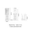 Tubo de lápiz labial diy tubo vacío tallado 3D hecho a mano 12.1mm Nuevo molde de lápiz labial diy hebilla magnética carcasa cuadrada