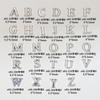 Liga transfronteiriça 26 letras em inglês joias para nail art metal estéreo diy broca mista para unhas acessórios de decoração atacado