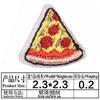 Junle Bordado Hamburguesa Salchicha Hot Dog Pizza Tela Pegatina Creativo Dibujo Animado Joker Parche Parche de Punto