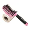 Peine de Estilo Esponjoso, Peine para Levantar la Corona del Cabello, Peine Curvo Grande, Peine de Pala, Peine para el Cabello, Peine Masajeador del Cuero Cabelludo, Peine Hueco