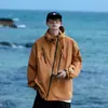 Jaqueta Masculina Tangkez Estilo Montanha para Exterior, Estilo Casal, Nova Jaqueta Casual Solta de Outono, Casaco de Caminhada