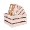 Cesta de almacenamiento para decoración de exhibición de supermercado caja de almacenamiento de madera caja de madera caja con marco de madera caja de almacenamiento caja de madera rústica envejecida