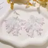 Flor de Tecido Costurada à Mão com Flores de Miçangas e Longos Pingentes Doces para Brincos DIY, Brincos de Tarraxa, Acessórios de Cabelo Primavera e Verão, Broches, Acessórios de Roupa