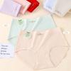Nuevo Estilo Ropa Interior Wanjia para Mujer Cómoda Algodón Suave y Transpirable Casual Simple Anti-Luz Calzones de Cintura Media