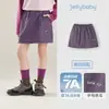 [7A Antibacteriano] Shorts Saia de Trabalho para Meninas Outono Novo Estilo Bolsos Grandes Crianças Grandes Saia Anti-Exposição Saia Infantil