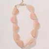 Collar de Resina Geométrico Irregular de Doble Capa con Forma de Y de Diseño de Nicho Transfronterizo Europeo y Americano Cadena de Suéter de Moda