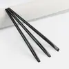 Set de 3 Pinceles Delineadores en Forma de Hoja para Detalles Finos, Pinceles Angulados Ultra Finos para Definir el Maquillaje de Ojos, Herramientas de Belleza para Sombras