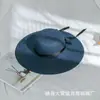 Chapéu de Palha de Verão com Laço para Férias ao Ar Livre, Chapéu de Praia com Aba Larga para Proteção Solar, Chapéu Feminino Elegante