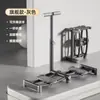 Entrenador de Piernas de Esquí con Pasamanos Ajustable, Entrenador Plegable de Músculos del Suelo Pélvico para Tonificación del Muslo Interno, Levantamiento de Glúteos y Pérdida de Grasa Equipo de Ejercicio en Casa