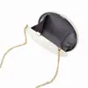 Bolsa Cruzada de Hombro Único de Nuevo Estilo Europeo y Americano para Comercio Exterior Transfronterizo, Bolso de Acrílico con Forma de Concha, Bolso de Mano de Moda para Bodas y Noches