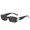 Gafas de sol de caja populares en Internet transfronterizas mismo estilo, gafas de sol resistentes a los rayos UV, gafas de sol de alta calidad para mujer para fotos callejeras, de moda para hombre
