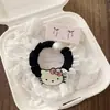 Cuerda para el pelo de gatito de dibujos animados, todo para coleta, banda para la cabeza de moda, anillo de perla de intestino delgado, diadema linda para niña