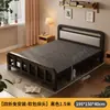 Cama plegable cama individual adulto simple 1.2 metros hogar cama pequeña 1.5 metros doble cama engrosada dormitorio tablero duro cama de arte en hierro