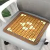 Cojín Transpirable para Asiento de Esterilla Cojín para Silla de Oficina con Computadora Asiento de Coche Verano Bambú Fresco para Mahjong Taburete de Estudiante Cojín Fresco para Asiento