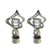 Accesorios para Barra Romana Colgante Tapón Sellador Barra Redonda Hueca para Cortina Cabezal Decorativo Barra para Cortina Hueca Cabezal de Hierro