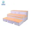 Plataforma de Plástico PE para Coro, Multifuncional, Móvil, Plegable, de Tres Niveles, Adecuada para Salones de Música Escolares