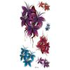 Calcomanías de Tatuaje de Rosa Tridimensional 3D Douyin Celebridad de Internet Impresión a Color Calcomanías de Tatuaje Mariposa Flor Calcomanías de Tatuaje Impermeables