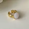Anillo Abierto Ajustable con Gota de Aceite de Nuevo Color Anillo Dopamina Diseño de Nicho Tacto Exquisito Anillo para Dedo Índice