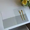 Manteles individuales estilo Western de Teslin para uso doméstico, tapete aislante de rejilla de PVC, tapete para plato de bistec, impermeable y a prueba de aceite, mantel lavable sin mantenimiento