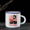 Tazas de Té Cerámicas Nostálgicas, Venta Directa de Fábrica, Juego de 6 Tazas, Copas de Vino Creativas, Tazas Imitación Esmalte, Tazas Pequeñas de Degustación, Precio Especial
