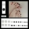 Parche para Uña del Pie 2025 Nuevo Verano Manicura Portátil Producto Terminado Parche Portátil para Uñas Puro Deseo Uña del Pie Incrustada con Diamantes