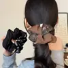 Scrunchie Retro Floral Pequeño Suave para Cola de Caballo Doble Color Banda Elástica para el Cabello para Mujeres Estilo Otoño e Invierno de Gama Alta