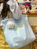 Colgante para Mochila Escolar de Estudiante Atractivo, Bolso de Mano Lindo Estilo Ins de Lona de Nylon, Bolso Tote, Bolso de Hombro
