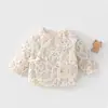 Chaqueta de Medio Espalda para Bebé Recién Nacido, Ropa Interior Cálida de Algodón, Top de Bebé Fino de Algodón Puro Sin Costuras Estilo Kimono para Otoño/Invierno