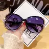 Gafas de sol nuevas 2024 para mujer anti-ultravioleta para cara grande adelgazantes protectoras sol moda coreanas alta gama con diamantes