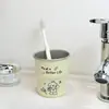 Taza de Enjuague Bucal con Boca de Pasos de Pareja de Cachorros Dopamina de Dibujos Animados Estilo Simple de Acero Inoxidable 304 de Alta Calidad