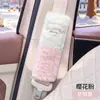 Funda para Volante Invierno Felpa Estilo Diosa Cálida en Invierno Lana de Cordero Antideslizante Cubierta para Manija de Coche Accesorios Interiores de Comercio Exterior