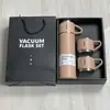 Copo de Água a Vácuo de Aço Inoxidável de Camada Dupla para Negócios Transfronteiriços com Alça, Copo Térmico de Grande Capacidade para Viagem com Três Tampas