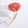 Broche de Flor com Suporte Exquisito Estilo Coreano Liga de Zinco Gotejamento de Óleo Joia Estilo Ins Pinos de Roupa Elegantes