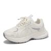 Zapatos Blancos de Plataforma Casual Estilo Coreano que Aumentan la Altura para Mujer 2025 Primavera Nuevo Diseño Versátiles Casuales Zapatos para Mujer F2418