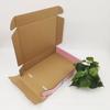 Caja Rosa de Avión del Fabricante para Ropa de Mujer, Caja de Cartón de Entrega Express, Caja Cuadrada de Cartón Corrugado Extra Dura con Impresión a Doble Cara