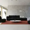 Sofá Modular de Tela Minimalista Estilo Italiano, Sofá Combinado Irregular de Chenilla Negra Estilo Wabi-Sabi en Stock