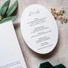 2026 Nuevas Invitaciones de Boda de Papel de Algodón Repujado Personalizadas Invitaciones de Boda Estilo Europeo Tarjeta de Votos Souvenir de Papel