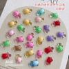 Celebridad Cibernética Dibujo Animado Tortuguita Color Tamaño Pequeño Tortuga Linda Hielo a Través Color Gelatina Resina Uña Diamante Accesorios de Joyería Pequeña